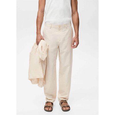 Pantalon costume lin et lyocell MANGO MAN