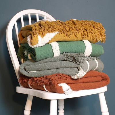 Rainbow Tuft Cotton Tufted Throw FURN.