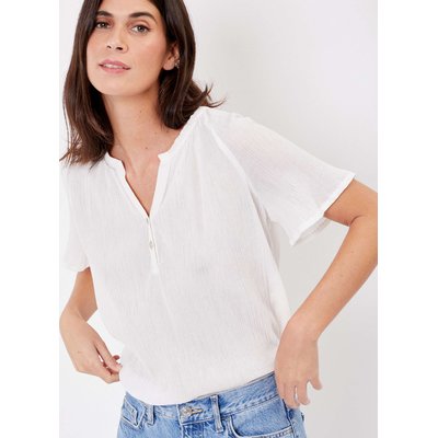 Top col tunisien coton bio KLERVIA LA FIANCÉE