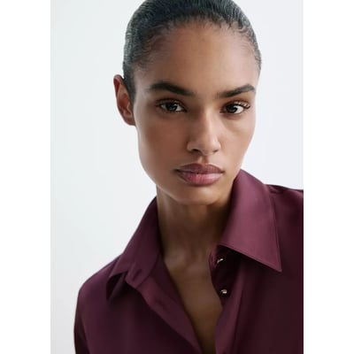 Chemise satinée regular-fit MANGO