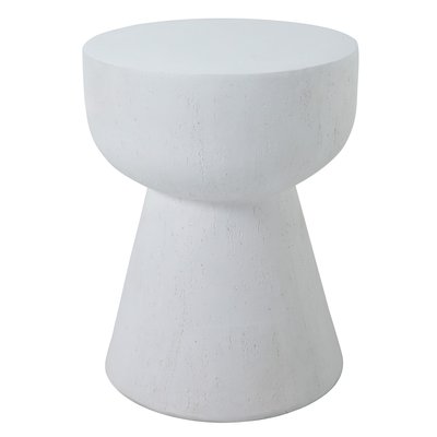 Table d'appoint bout de canapé en magnésite, intérieur extérieur, SORSELE NORDLYS