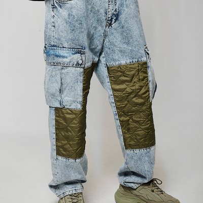Jean Loose Bi-matière  Coton ABEL KAPORAL