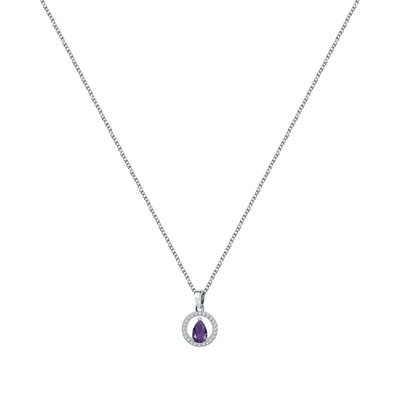 Collier en argent 925 et oxyde de zirconium CLEOR