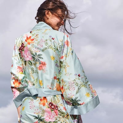Kimono court satin de coton PRIMAVERA GARNIER THIEBAUT