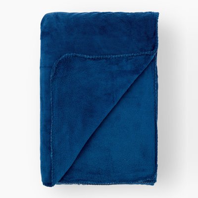 Maxi plaid doudou en polyester recyclé 280gsm, 230 x 250cm MONOPRIX