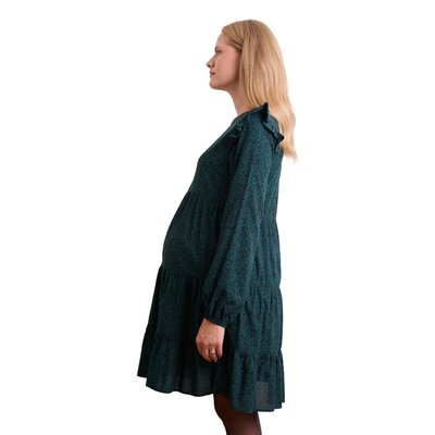 Robe courte imprimée volantée grossesse et allaitement VERTBAUDET