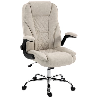 Chaise de bureau Velours (100 % polyester) HOMCOM