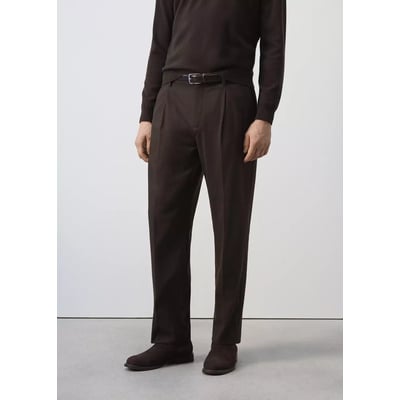 Pantalon relaxed-fit pinces MANGO MAN
