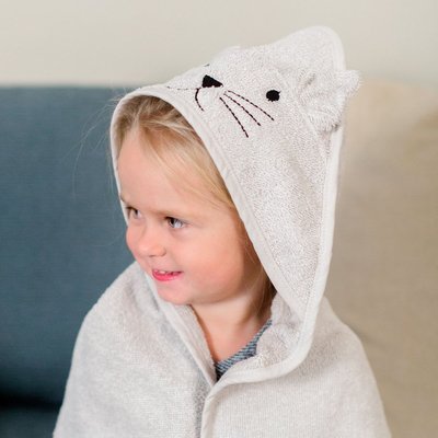 Serviette à capuche chat KINDSGUT
