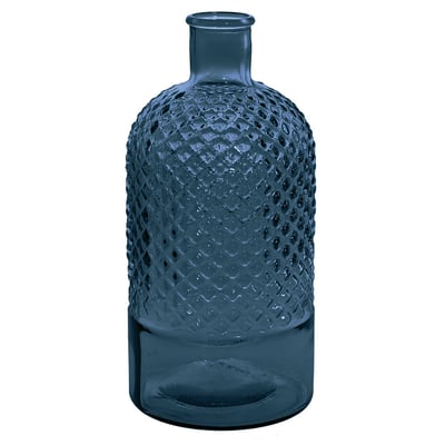Vase bouteille en verre recyclé h 28 cm DIAMOND SENSEI MAISON