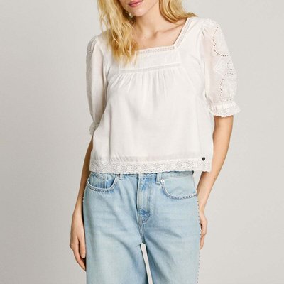 Blouse Avec Détails Brodés En Voile PEPE JEANS