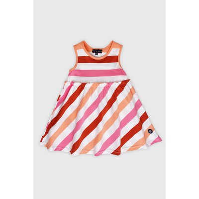 Robe rayée tricolore sans manches en coton léger BABY ARMOR-LUX