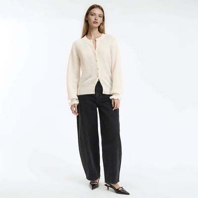 Cardigan con bottoni, misto alpaca e lana LA REDOUTE COLLECTIONS