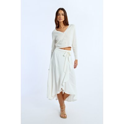 Jupe portefeuille volantée LILI SIDONIO