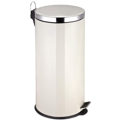 30L Cream Stainless Steel Pedal Bin SO'HOME
