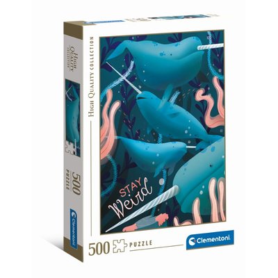 500 pièces - fantastic animals - narval CLEMENTONI