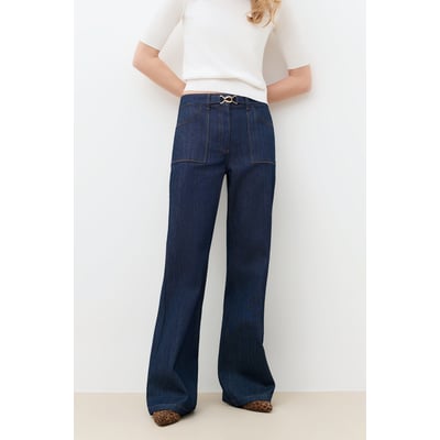 Pantalon flare ceinturé POESIE CAROLL