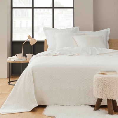 Couvre-lit matelassé velours sherpa 220x240 MYLENE DECORATIE