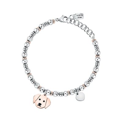 Bracelet en acier et email LA PETITE STORY