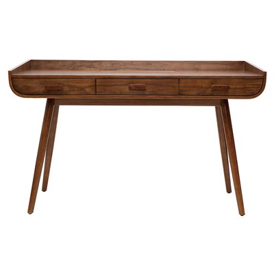 Bureau scandinave en bois avec rangements L132 cm HALLEN MILIBOO