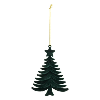 SDN PLF SAPIN VELOUR VERT 14CM ATMOSPHERA