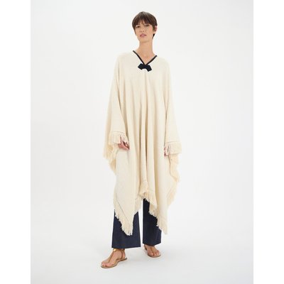 Poncho Gonzalo en coton écru INES DE LA FRESSANGE PARIS