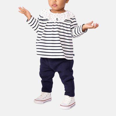 Blusa a righe, maniche lunghe PETIT BATEAU