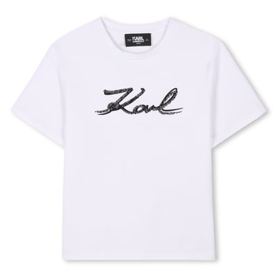 T-shirt avec sequins KARL LAGERFELD KIDS