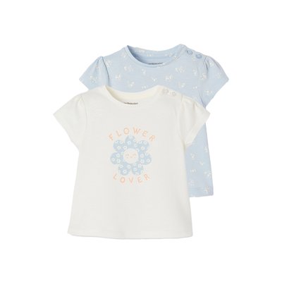 Lot de 2 t-shirts Basics manches courtes VERTBAUDET