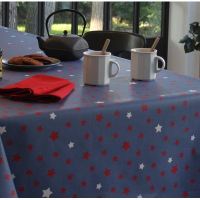 Nappe enduite ronde ou ovale ETOILES FLEUR DE SOLEIL