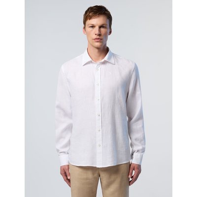 Chemise en lin avec logo brodé NORTH SAILS