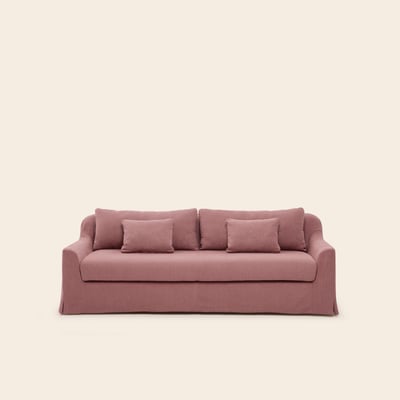 Canapé 3 Places en tissu chenille moelleuse CLARIBEL MADURA