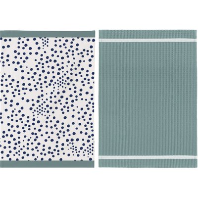 Lot de torchons imprimés en coton, Paola C DESIGN HOME TEXTILE