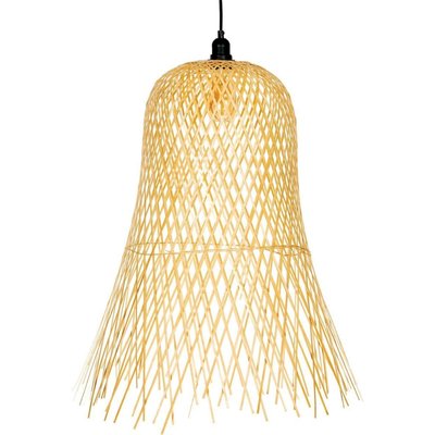 Suspension en bambou tressé style naturel pour salon ou salle à manger RECOLLECTION