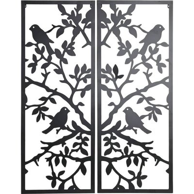 Décoration murale métal oiseaux style shabby  élégant RECOLLECTION