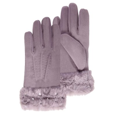 Gants 6/8 ans en polaire - doublés imitation fourrure ISOTONER
