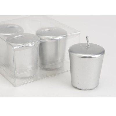 Lot de 4 bougies   4,6 x 5,1 cm  -VOTIVE AMADEUS