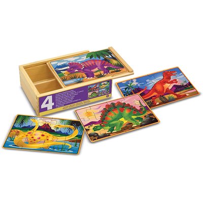 Ensemble puzzles dinosaures 12 pièces MELISSA & DOUG