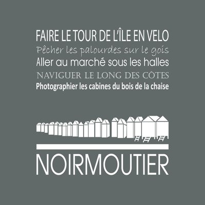 Tableau Mural Noirmoutier ILLUSTRATION CEANOTHE