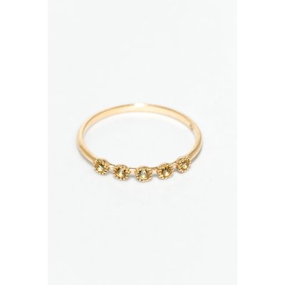 Bague Sonia  - Or 750‰ - Saphir jaune YAY PARIS