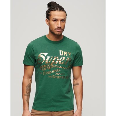 T-shirt Workwear à motif métallisé SUPERDRY