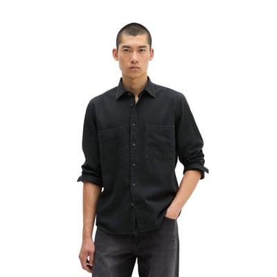 Chemise en jean coupe classique en denim de coton bio léger MARC O'POLO