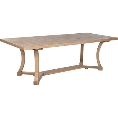 table de salle à manger en orme massif finition naturelle minimaliste RECOLLECTION