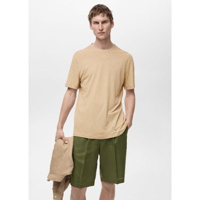 T-shirt lin slim-fit MANGO MAN