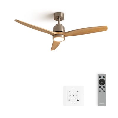 Ventilateur de plafond avec pales en ABS technique avec lumière et commande murale WIND STYLANCE CREATE