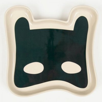 Superhero Plate  Blue  Stoneware L18xH17 5 cm BLOOMINGVILLE