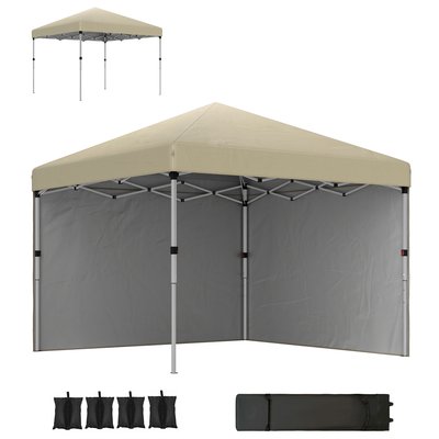 Tonnelle barnum pop-up UV 30+ lestage sac transport inclus OUTSUNNY