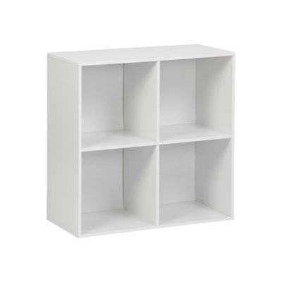 Etagère, bibliothèque, module de rangement décor bois 4 compartiments  KOMPO SWEEEK