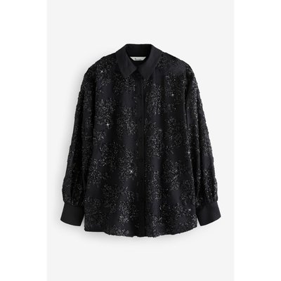 Chemise transparente ornée de paillettes NEXT