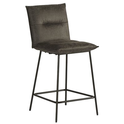 Chaise îlot central gris MALMOE (lot de 2) PIER IMPORT